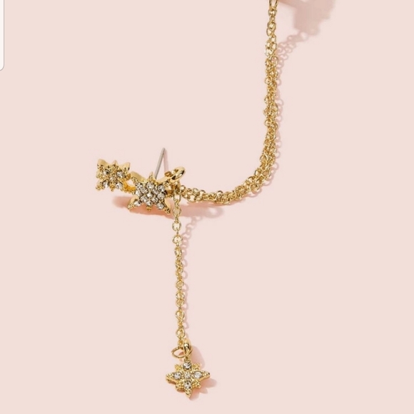 *Parker* Cuff and Chain Earrings - Picture 2 of 6